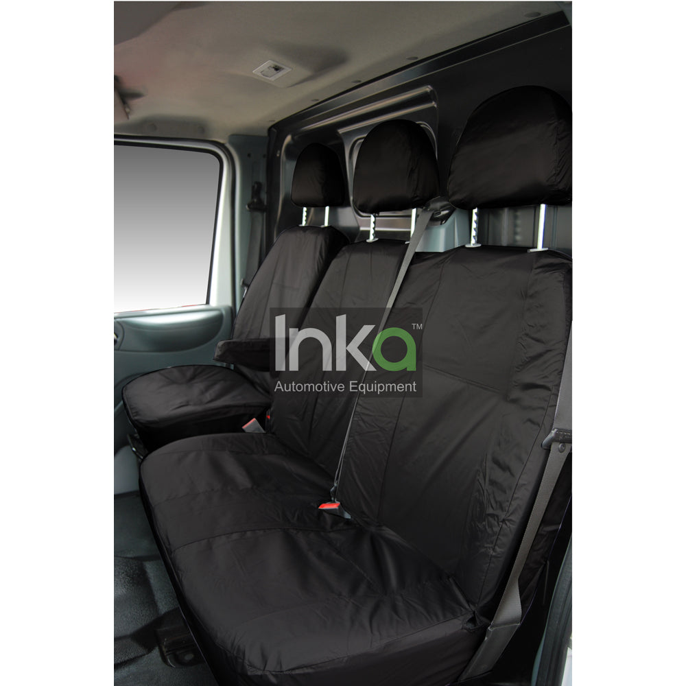 Ford Transit Mk7mk6 Tailored Waterproof Seat Covers Front Set 12 Bla Inka Corp 7594