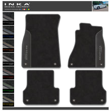 Load image into Gallery viewer, Audi A6 Tailored Car Mats (Front &amp; Rear Set) with Premium Carpet &amp; OEM Leatherette Fits MY 11-19
