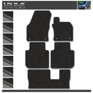 Skoda Kodiaq 7 Seater Front & Rear Tailored Carpet Mat with 7x Stitch Colours Fits MY2017 Onwards