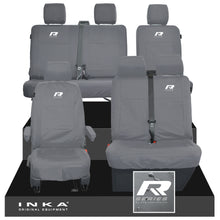 Load image into Gallery viewer, VW Transporter T6.1, T6, T5.1 Front 1+2 &amp; Rear 2+1 Tailored Waterproof Seat Covers Grey MY-10-24
