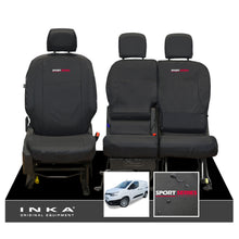 Load image into Gallery viewer, Toyota Proace City INKA Front Set 1+2 Tailored Waterproof Seat Covers Black MY-2019 Onwards
