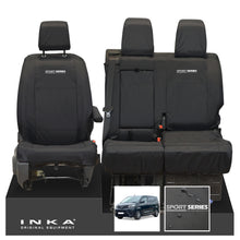 Load image into Gallery viewer, Toyota Proace INKA Front 1+2 Tailored Waterproof Seat Covers Black MY16 onwards

