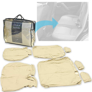 Land Rover Freelander 2 L359 2nd Row 2+1 Waterproof Seat Covers Almond MY06-15