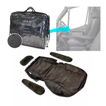 Load image into Gallery viewer, Mercedes Benz Sprinter Front Single Driver INKA Waterproof Seat Covers Black MY 06-16
