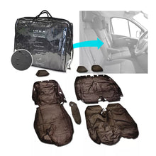 Load image into Gallery viewer, Fiat Talento Front 1+2 Fully Tailored Waterproof Seat Covers Black MY 16-20
