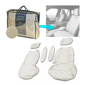 Range Rover SPORT Front 1+1 with DVD Headrest & 2 Inner Armrest INKA Tailored Waterproof Seat Covers BEIGE MY-2005-2013