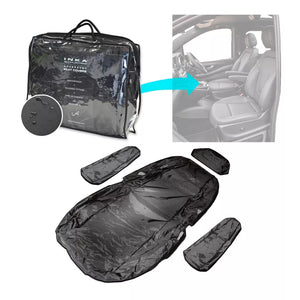 Mercedes Benz Vito V-Class W639 1st Row Single Seat Waterproof Seat Cover Black