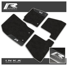 Load image into Gallery viewer, Ford Focus MK3 Car Mats (Front &amp; Rear Set) R Sport with Premium Carpet &amp; OEM Leatherette, Fits MY15 to MY18
